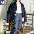 여성을위한 대형 Raw Vintage Selvedge Denim 재킷